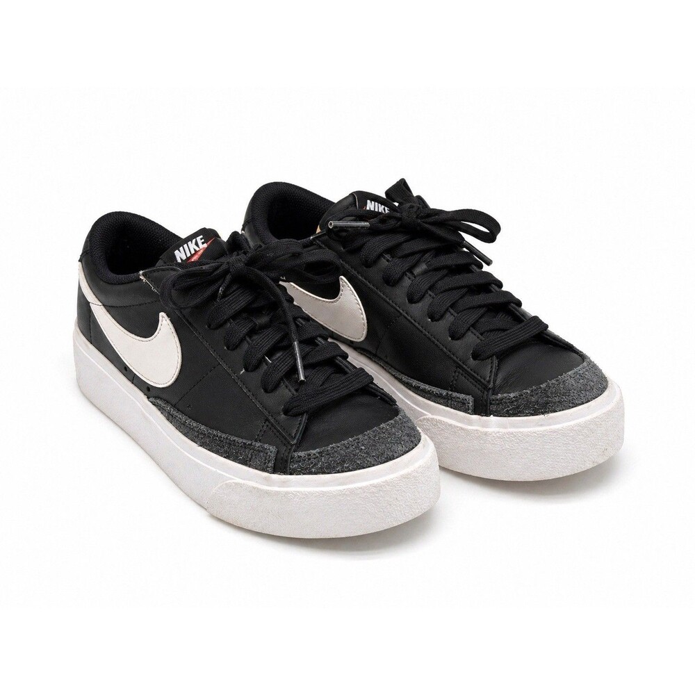 Nike Court Legacy Lift Platform Sneakers Black White Women’s Size 7.5